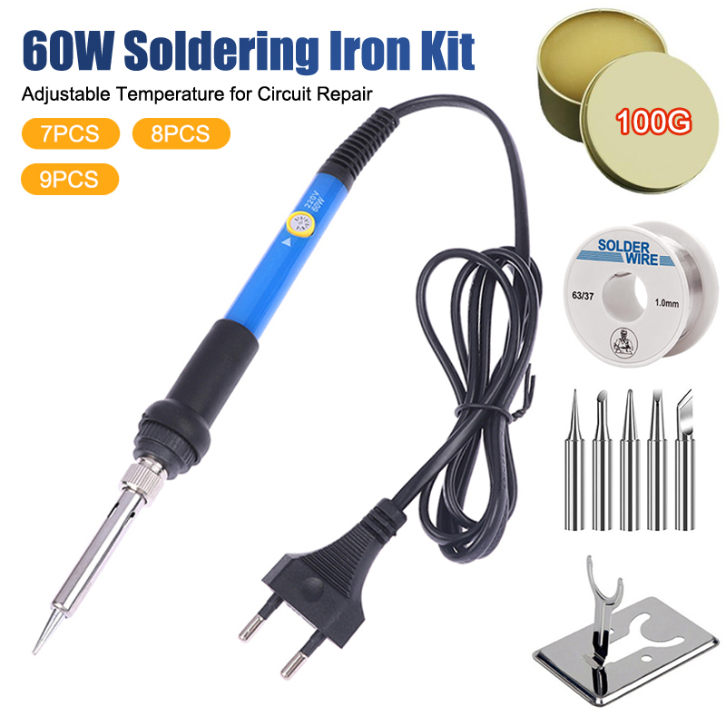 Diy Electronics Repair Kit - Einstellbare Temperatur 220V 60W Elektrisches Lötkolben-Set