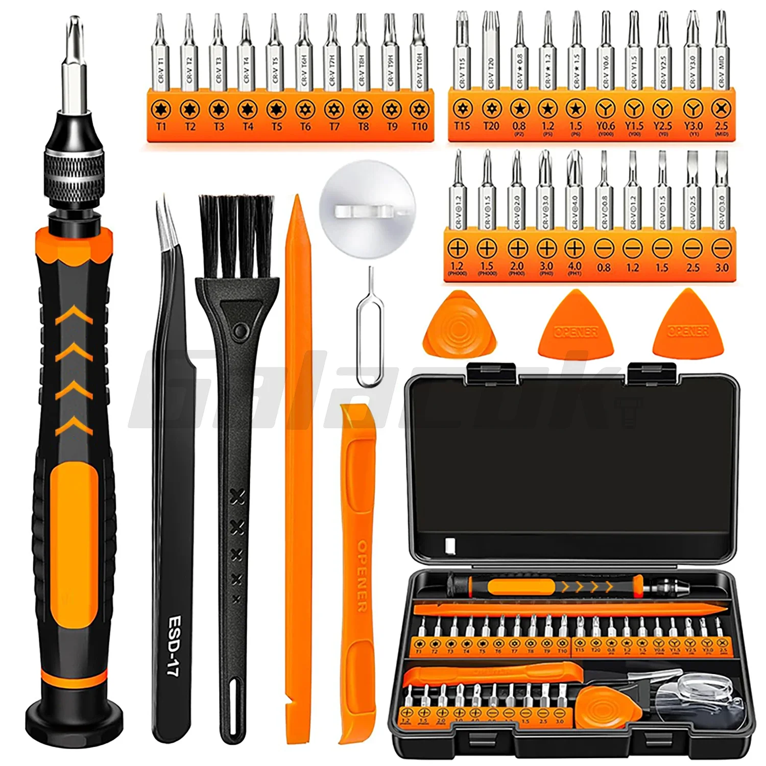 Diy Electronics Repair Kit - 40-in-1 Elektronik-Reparatur-Schraubendreher-Set Multifunktionales DIY-Handwerkzeug-Kit für Handy,