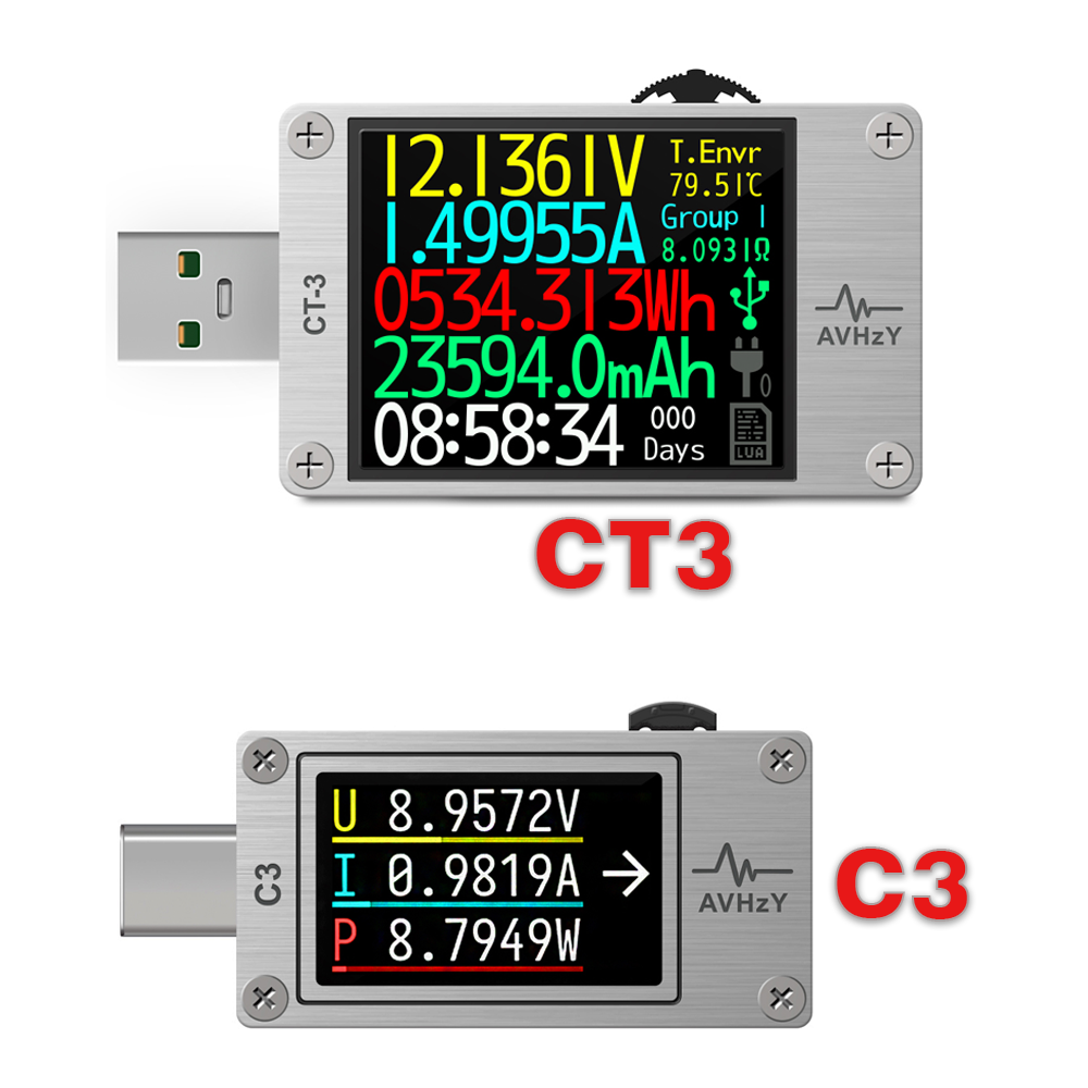 Logic Analyzer Usb - AVHzY USB 3.1 Leistungsmesser Digitalmultimeter Stromtester