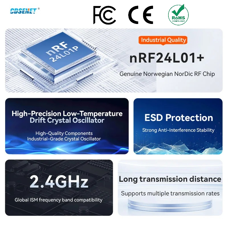 Nrf24L01 Module Wireless - 2 Stück nRF24L01+ PA LNA 2,4GHz
