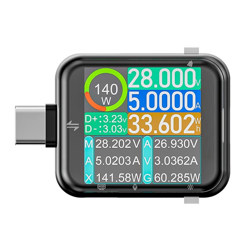 Logic Analyzer Usb - T3 USB-C Tester, digitaler Spannungs- und