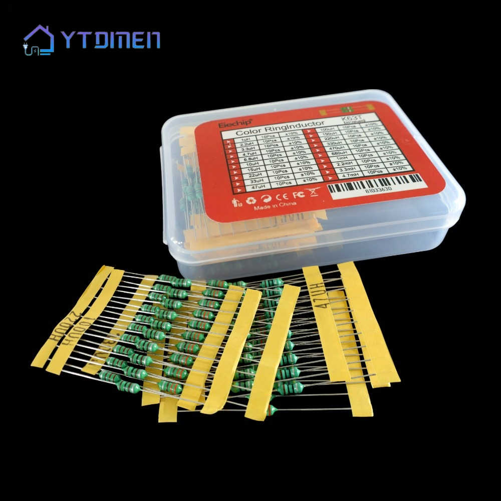 Diy Electronics Repair Kit - 200 Stück 1/2W 0410 Farbring-Induktor-Set 1uH-4,7mH