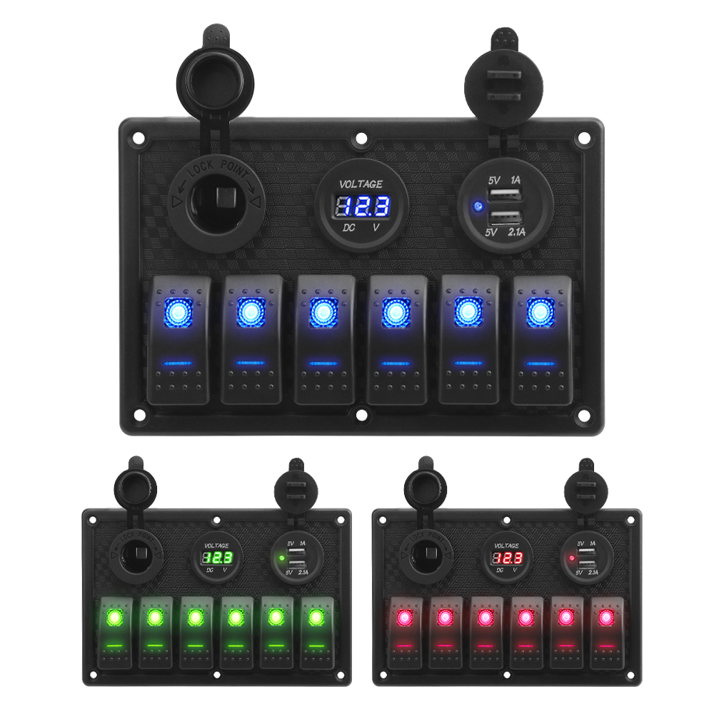 Logic Analyzer Usb - 24V 12V 6-Tasten-Schalttafel für Wohnwagen und