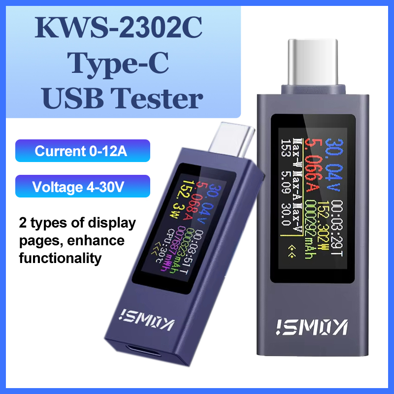 Logic Analyzer Usb - KWS-2302C Typ-C USB Tester Multifunktions Digital