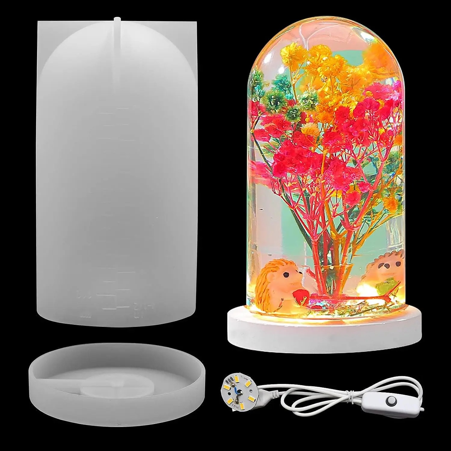 Diy Lamp Electronics - DIY Kristall Epoxidharz Form Led Nachtlicht