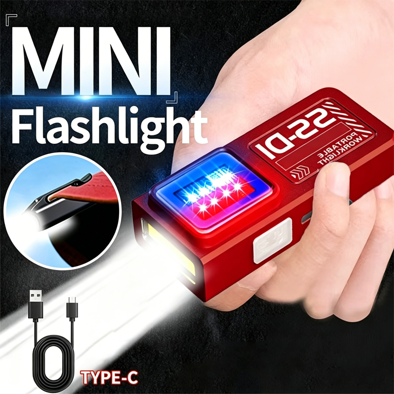 Diy Lamp Electronics - 1/2 Stück Mini COB LED Taschenlampe