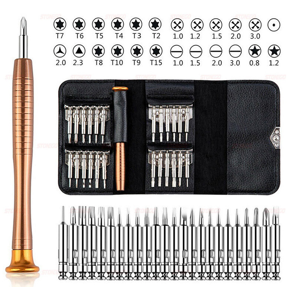 Diy Electronics Gadget - 25-in-1 Präzisions-Schraubendreher-Set Multifunktionales Torx-Schraubendreher-Bit-Set Reparatur-Werkzeugset für