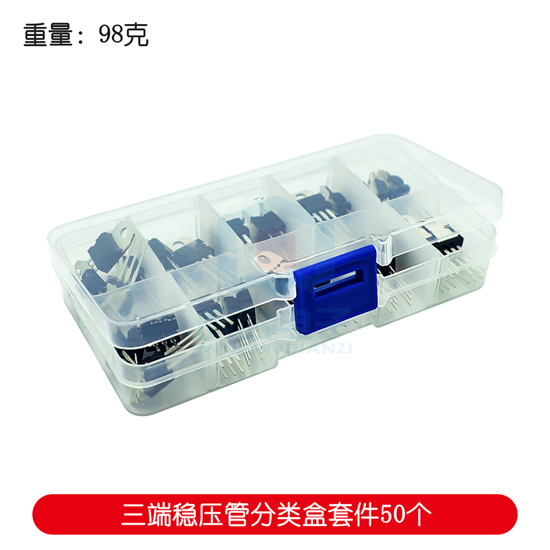 Lm317 Voltage Regulator - 10 Arten x5pcs l7805/l7806/l7812cv/7824/lm317/7808/7809/7810/7815/7818cv Sortierbox-Kit für