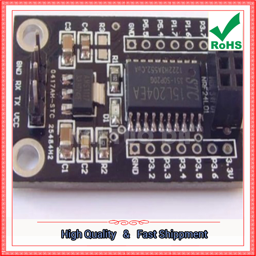 Nrf24L01 Module Wireless - STC15L204 + NRF24L01 Schnittstellen-Wireless-Modul-Treiberplatine Drahtlose Entwicklungsplatine