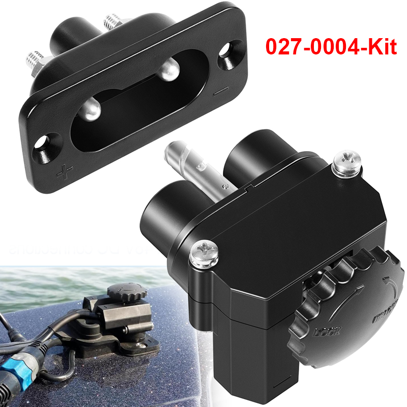 Diy Electronics For Home - 027-0004 Marine 12-48V DC Stromanschluss-Set, Außenborder-Trollingmotor-Stecker