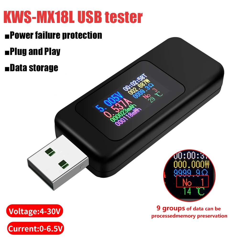 Logic Analyzer Usb - 10-in-1-USB-Tester DC Digital Voltmeter Amperimetro Strom