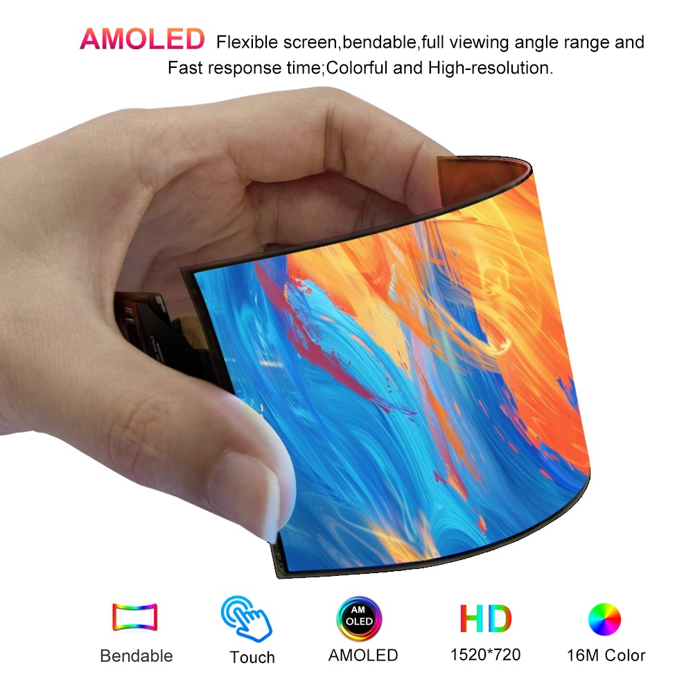Wisecoco 5 Zoll AMOLED Flexibl – Diy Wearable Electronics Bewertung und Preis