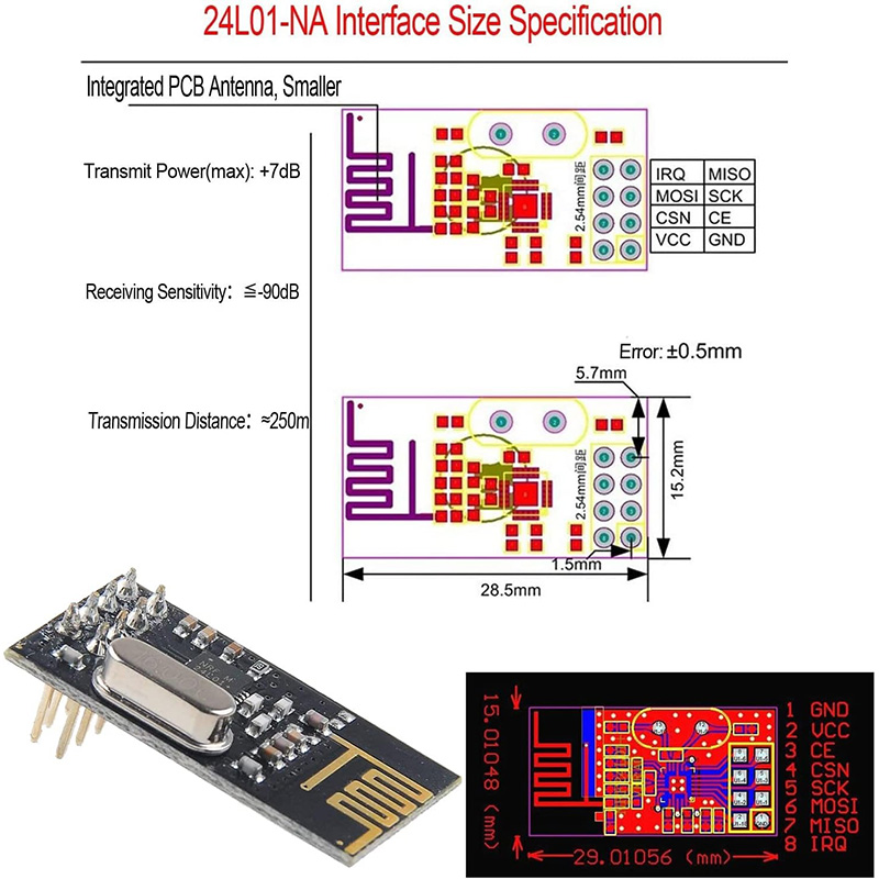 NRF24L01+ 2,4G drahtloses Date – Nrf24L01 Module Wireless Bewertung und Preis