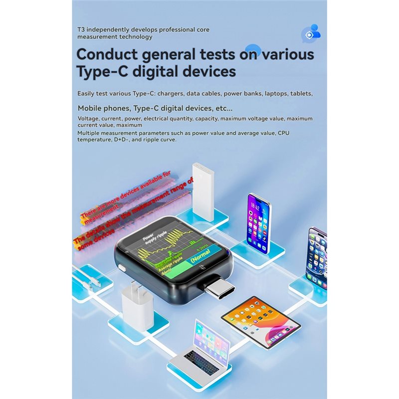 T3 USB-C Tester, digitaler Spa – Logic Analyzer Usb Bewertung und Preis