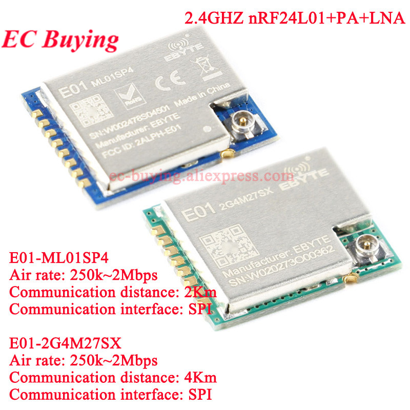 10 Stück/1 Stück E01-2G4M27SX  – Nrf24L01 Module Wireless Bewertung und Preis