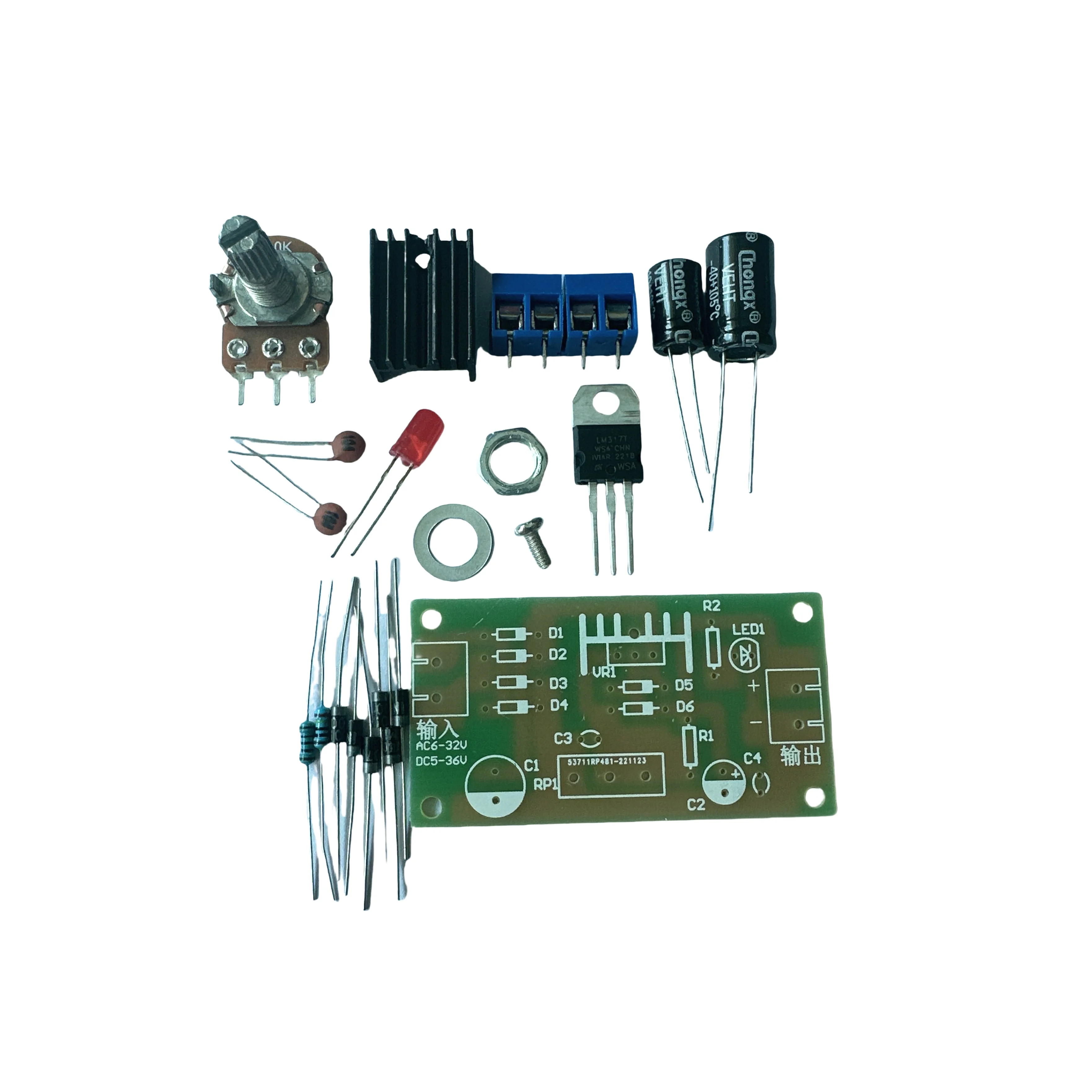 LM317 Einstellbares Geregeltes – Lm317 Voltage Regulator Bewertung und Preis