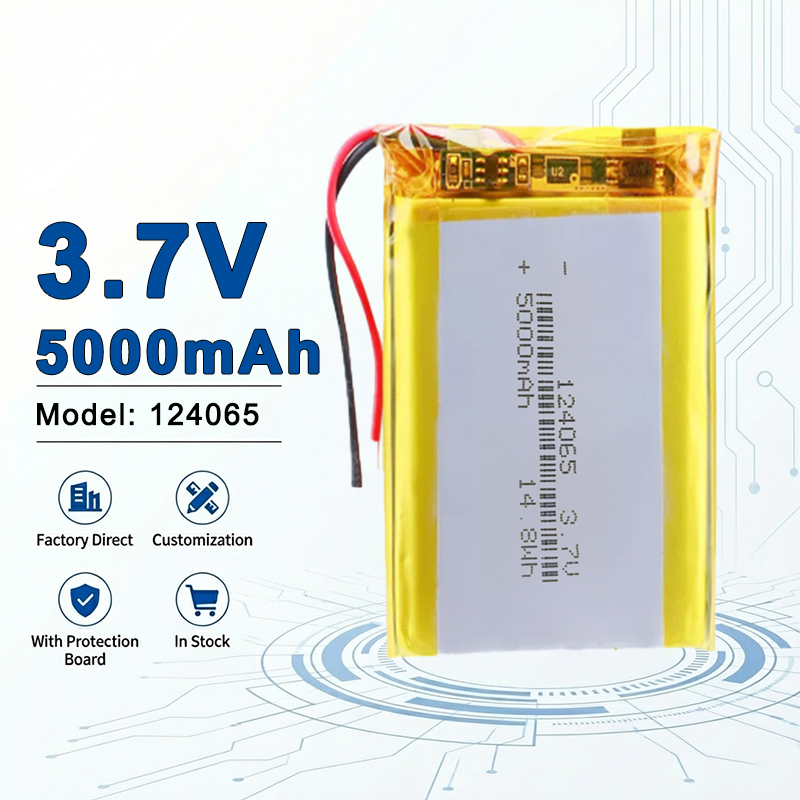 124065 3,7V 5000mAh Wiederaufl – Diy Wearable Electronics Bewertung und Preis
