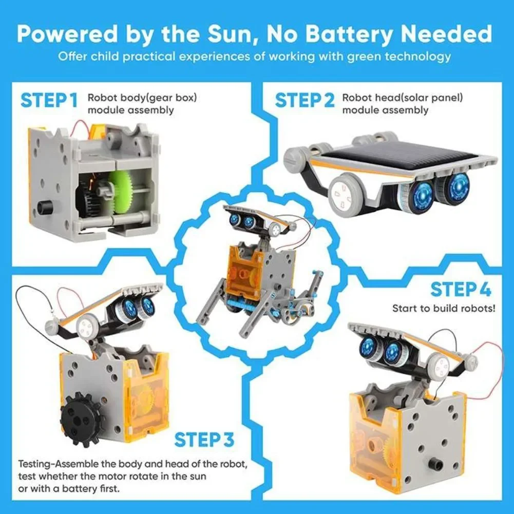 13-in-1 solarbetriebener Robot – Diy Electronics For Home Bewertung und Preis