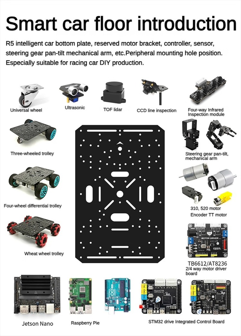 4WD Roboter-Auto-Chassis mit T – Diy Kit Elektronik Bewertung und Preis